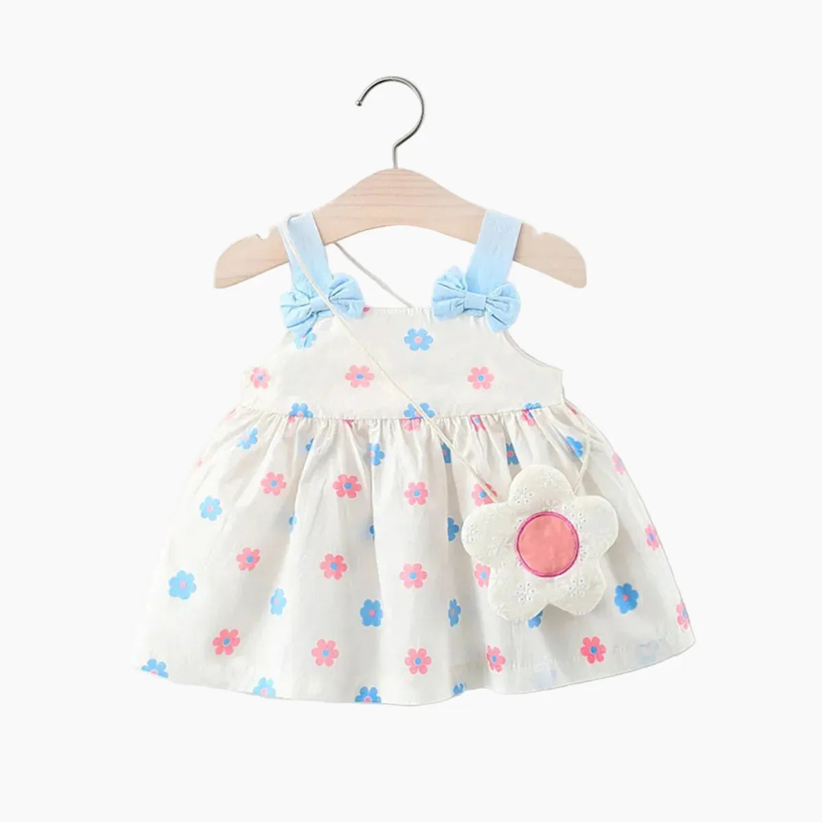 Summer Floral Bow Dress
