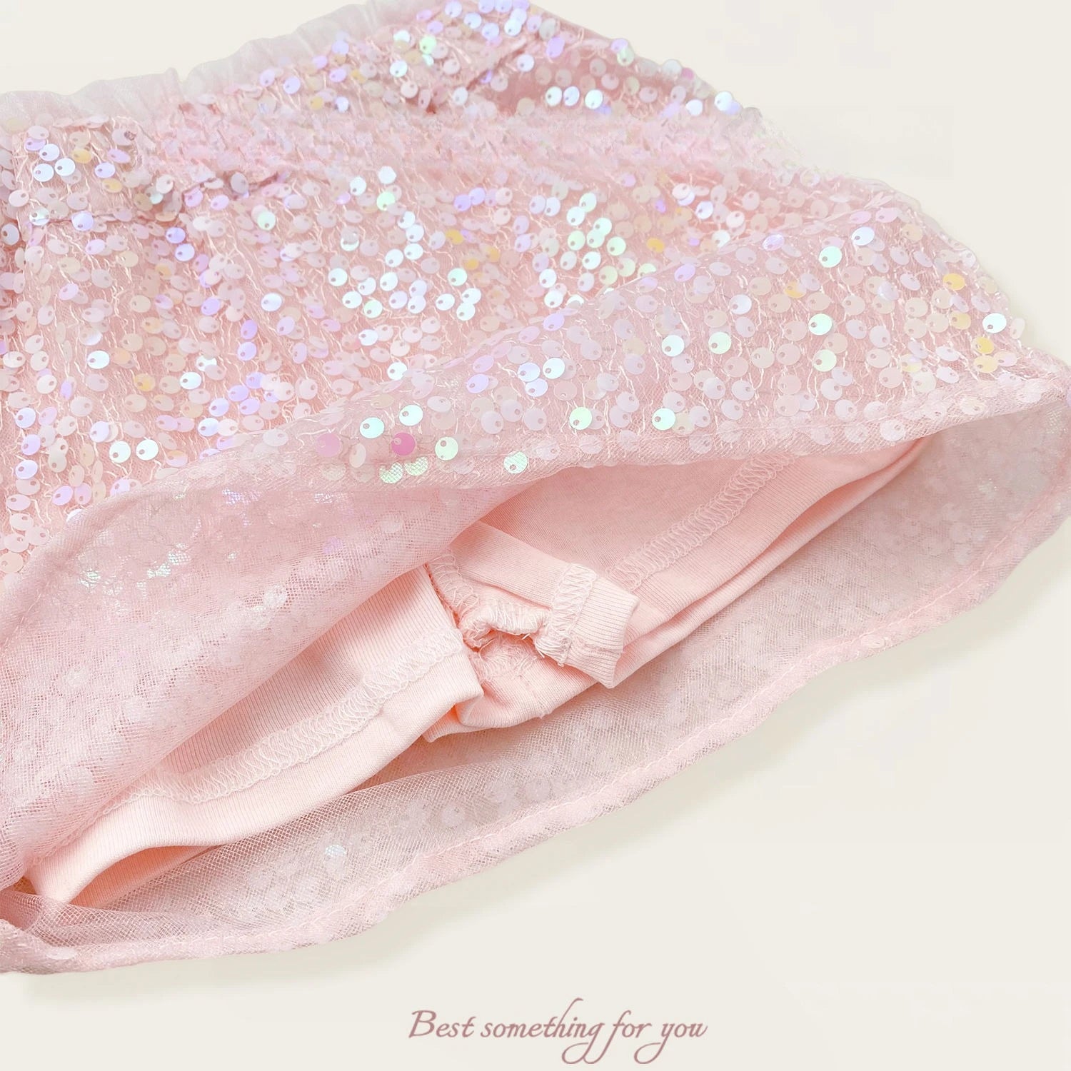 Girls' Pink Sequin Mermaid Costume Set – Shell Top & Mermaid Tail