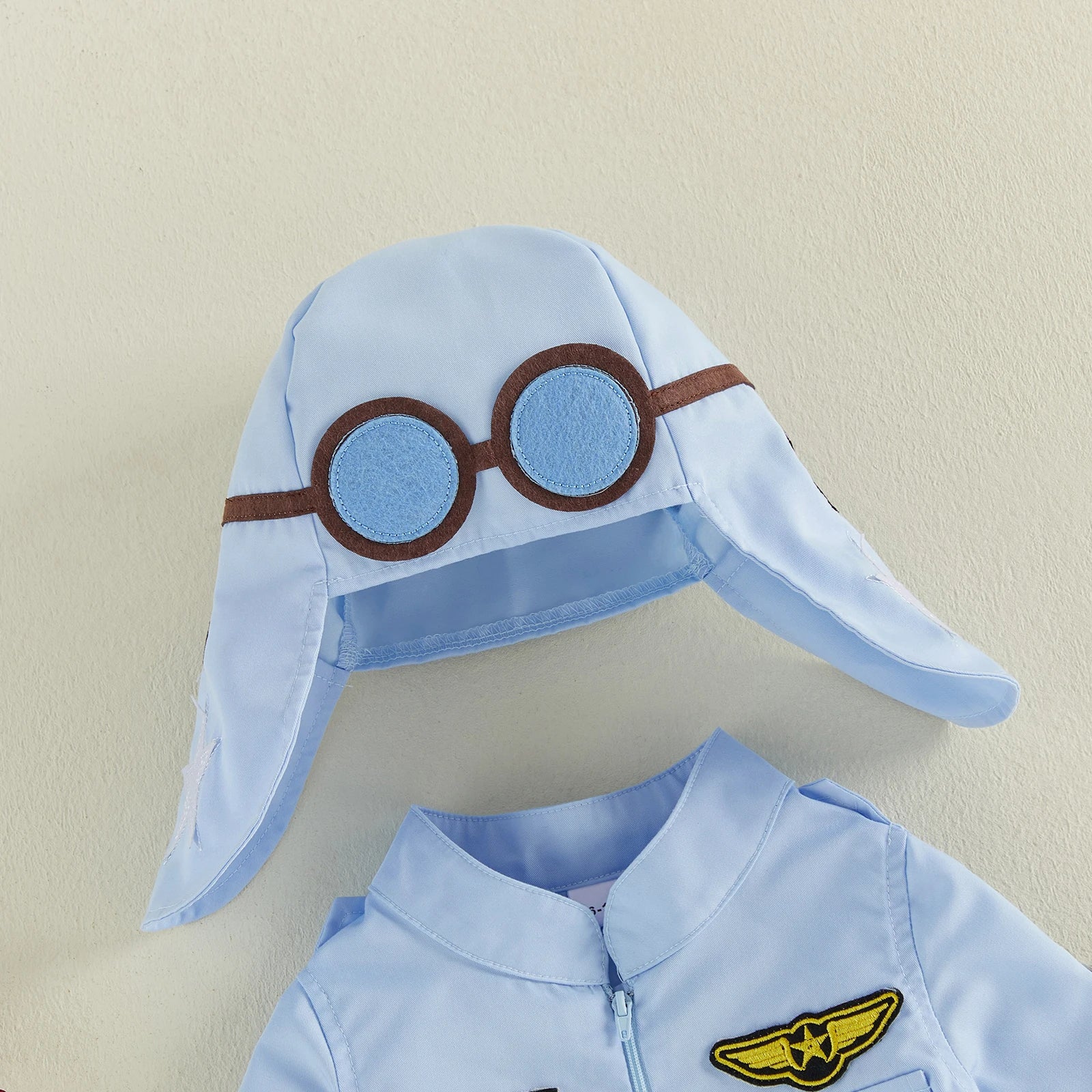 Baby & Toddler Pilot Costume Jumpsuit with Matching Hat