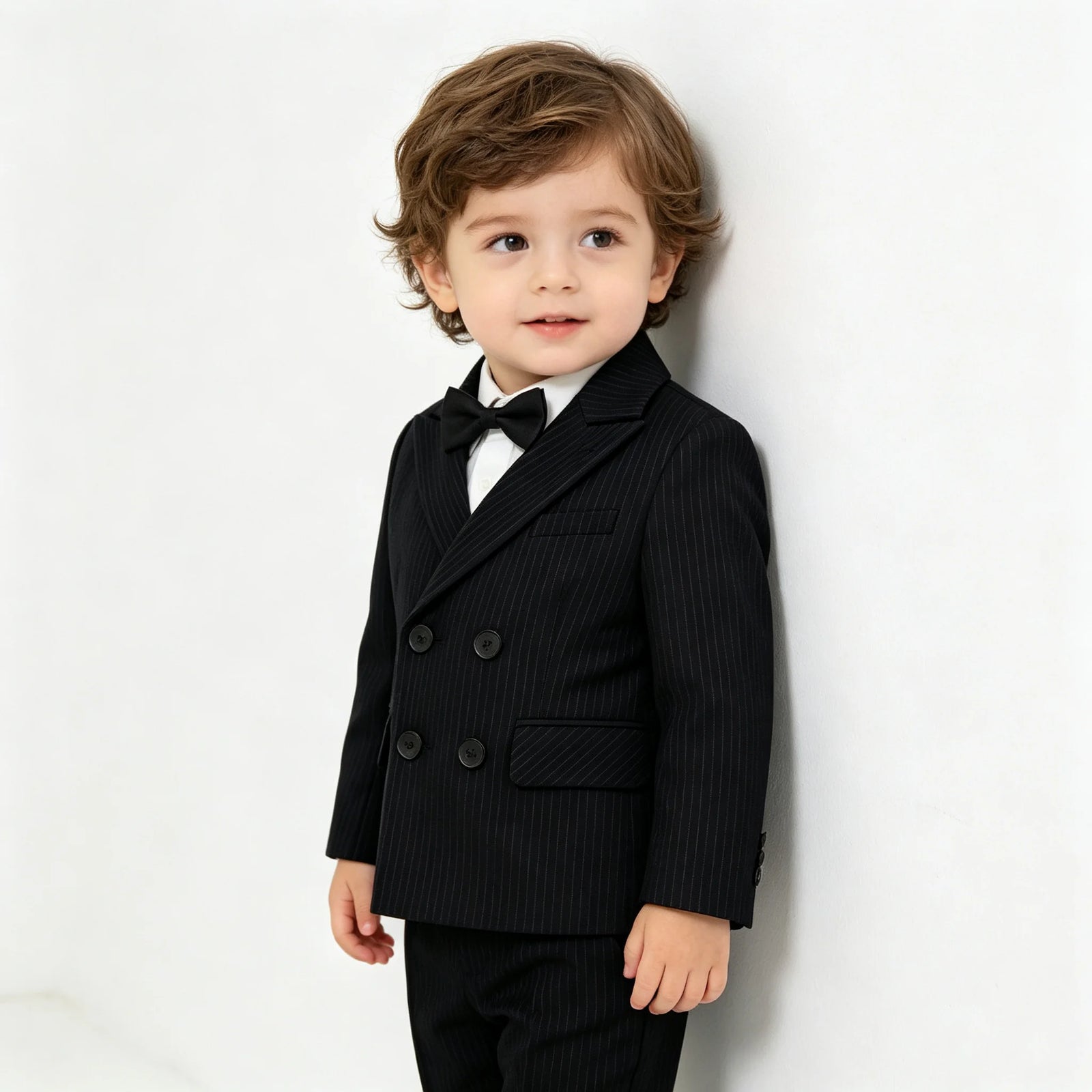 Toddler Boys' Striped Formal Suit Set