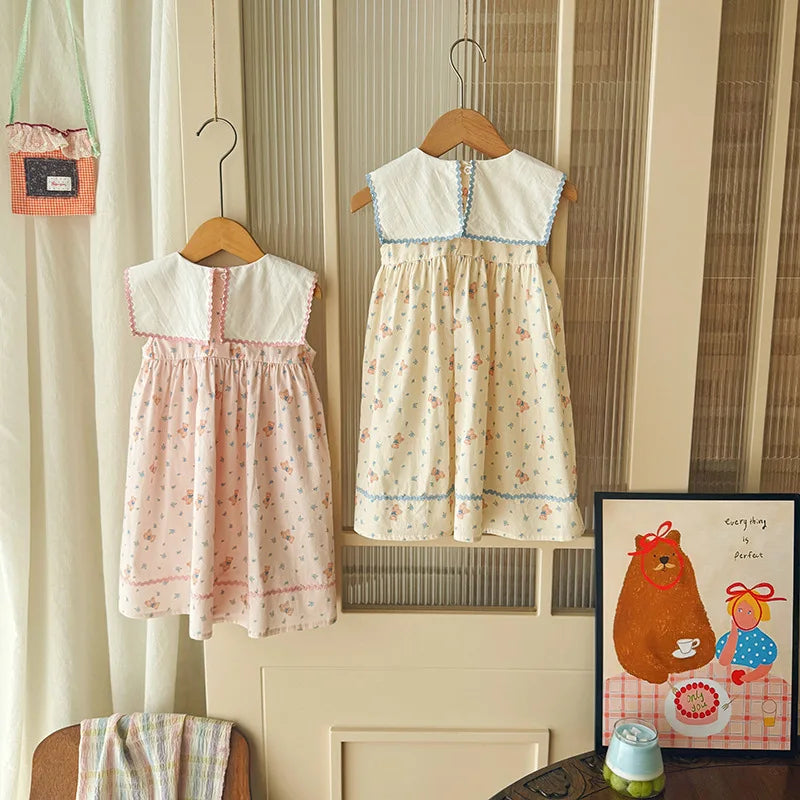 Embroidered Floral Princess Dress