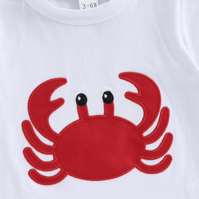 Crab & Crawfish Print Shorts Set