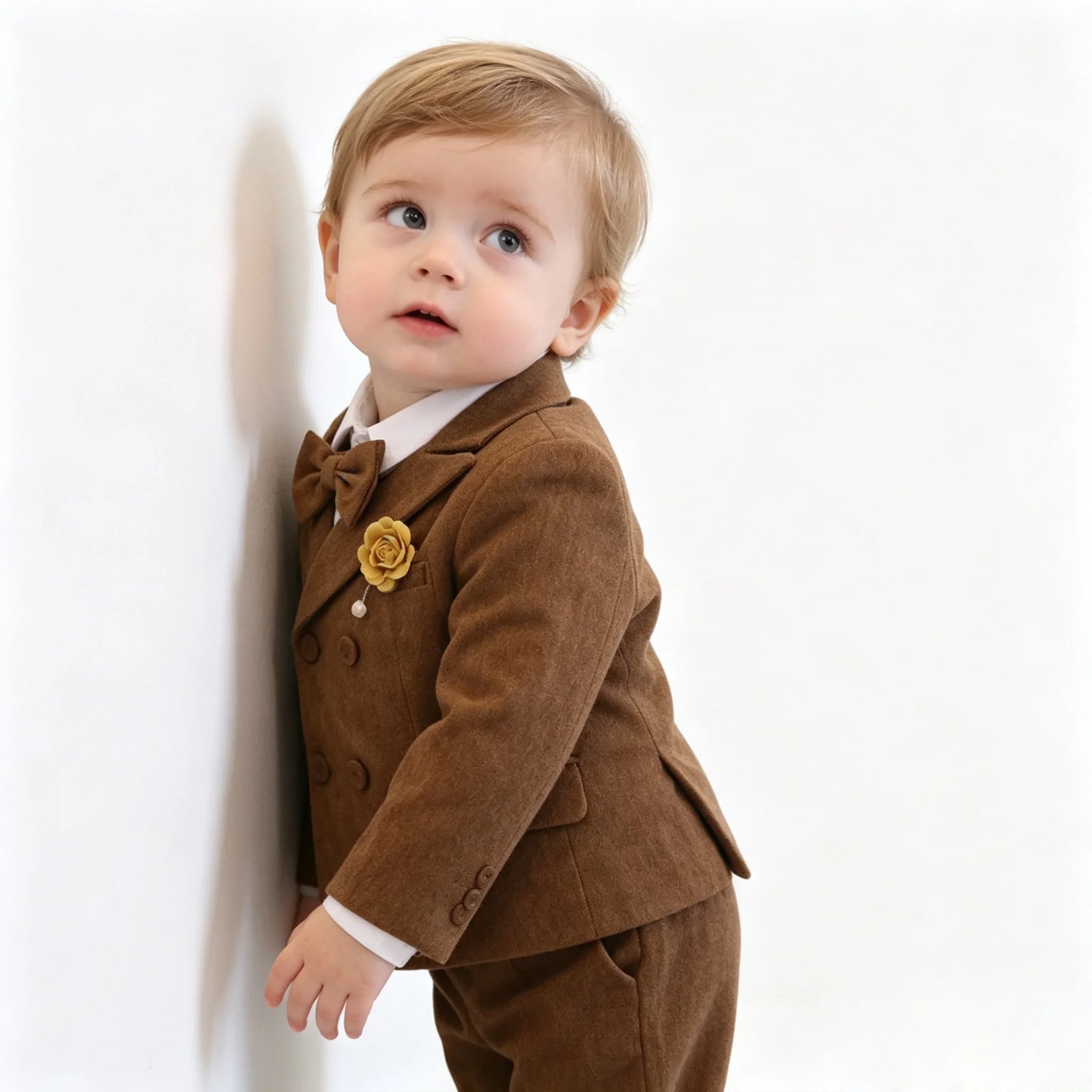 Toddler Boys' Corduroy Double-Breasted Suit Set