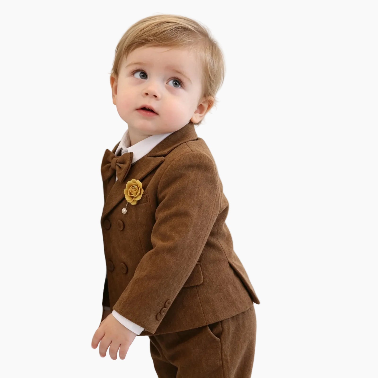 Toddler Boys' Corduroy Double-Breasted Suit Set