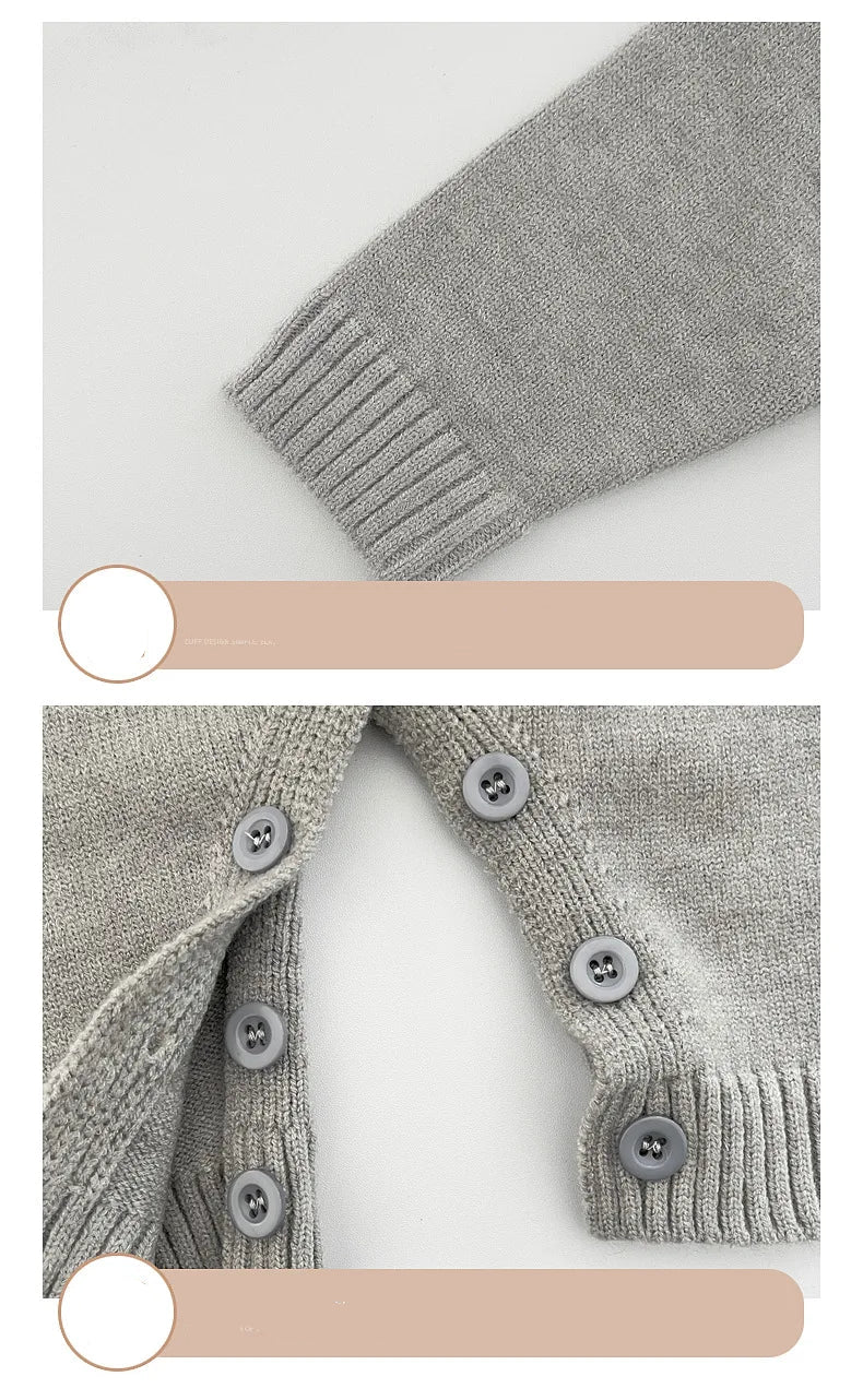 Little Bee & Tiger Knitted Baby Romper