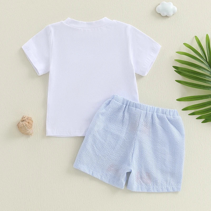 Crab & Crawfish Print Shorts Set