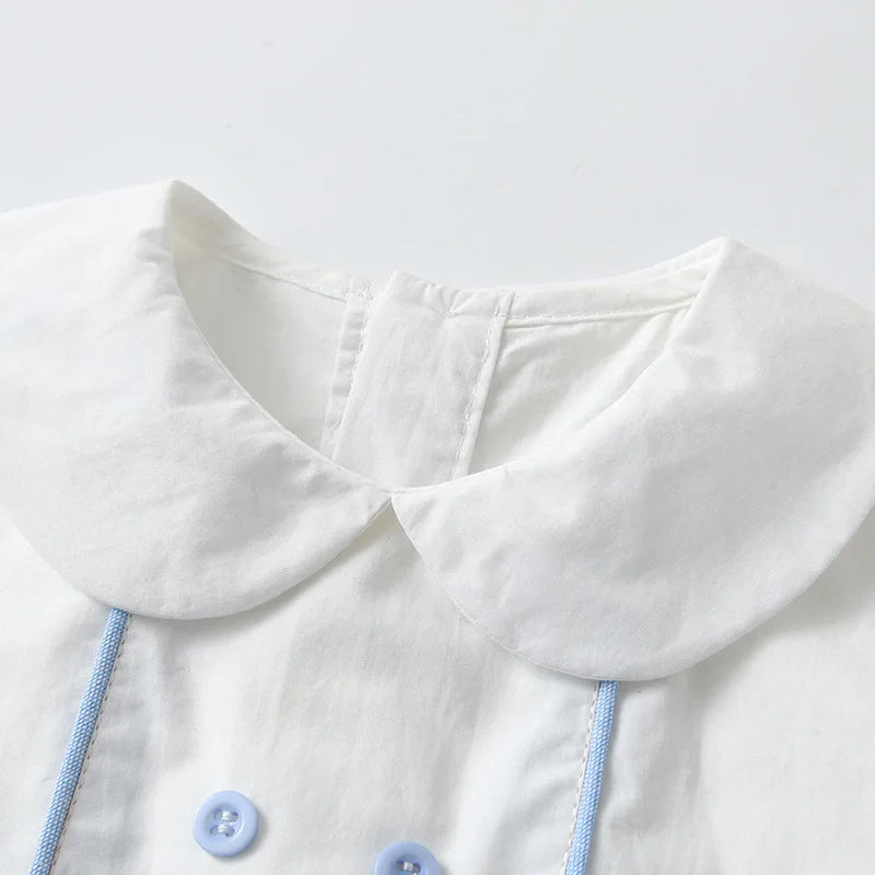 Baby Boy's Classic Blue and White Short Set