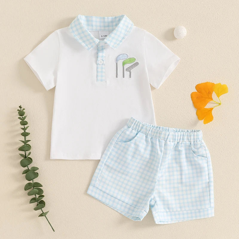 Baby Boy Golf Outfit Set