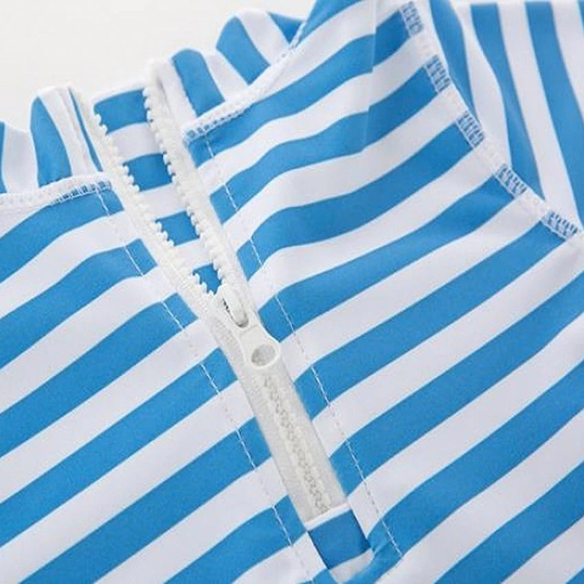 3-Piece Sunscreen Rash Guard & Shorts Swim Set