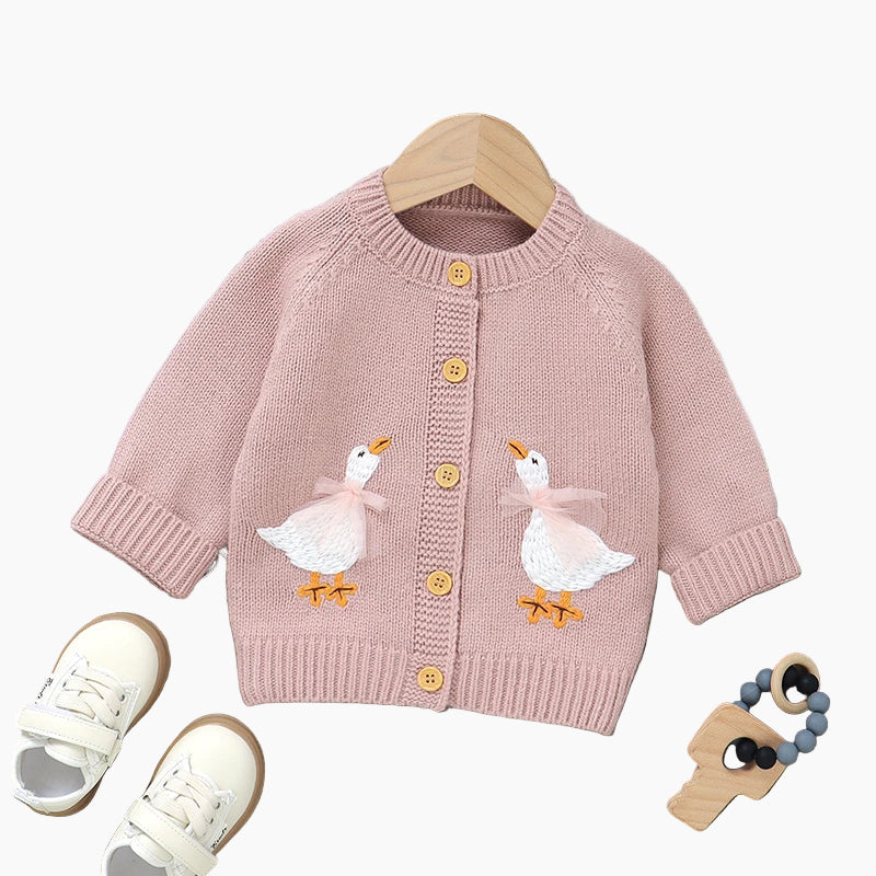 The Waddling Geese Pocket Knit Cardigan