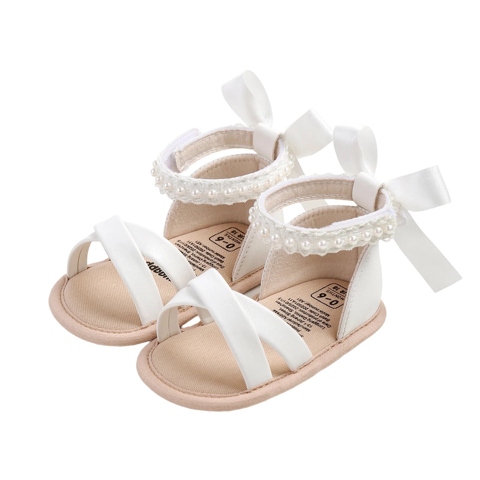 Baby Girl Satin Bow Floral Closed Back Support Sandals
