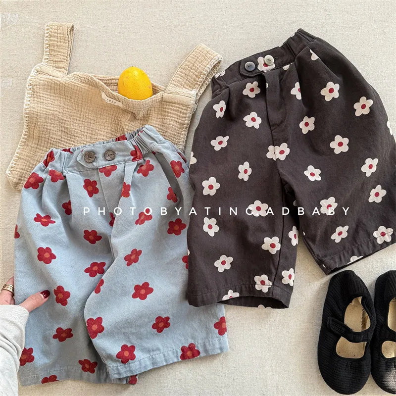 Unisex Printed Cotton Harem Pants for Kids