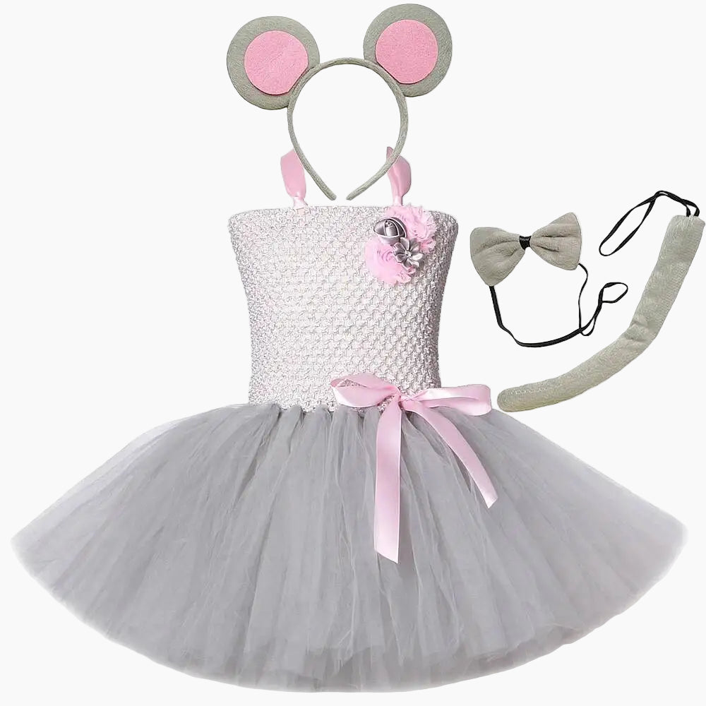 Girl's Tutu Mouse Costume Set