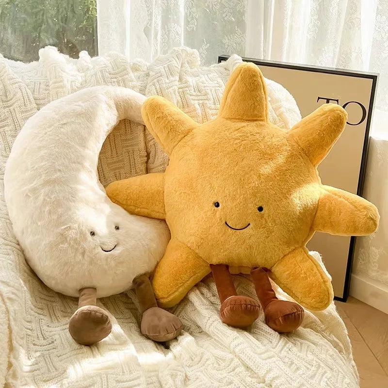 Cute Moon & Sun Plush Pillow