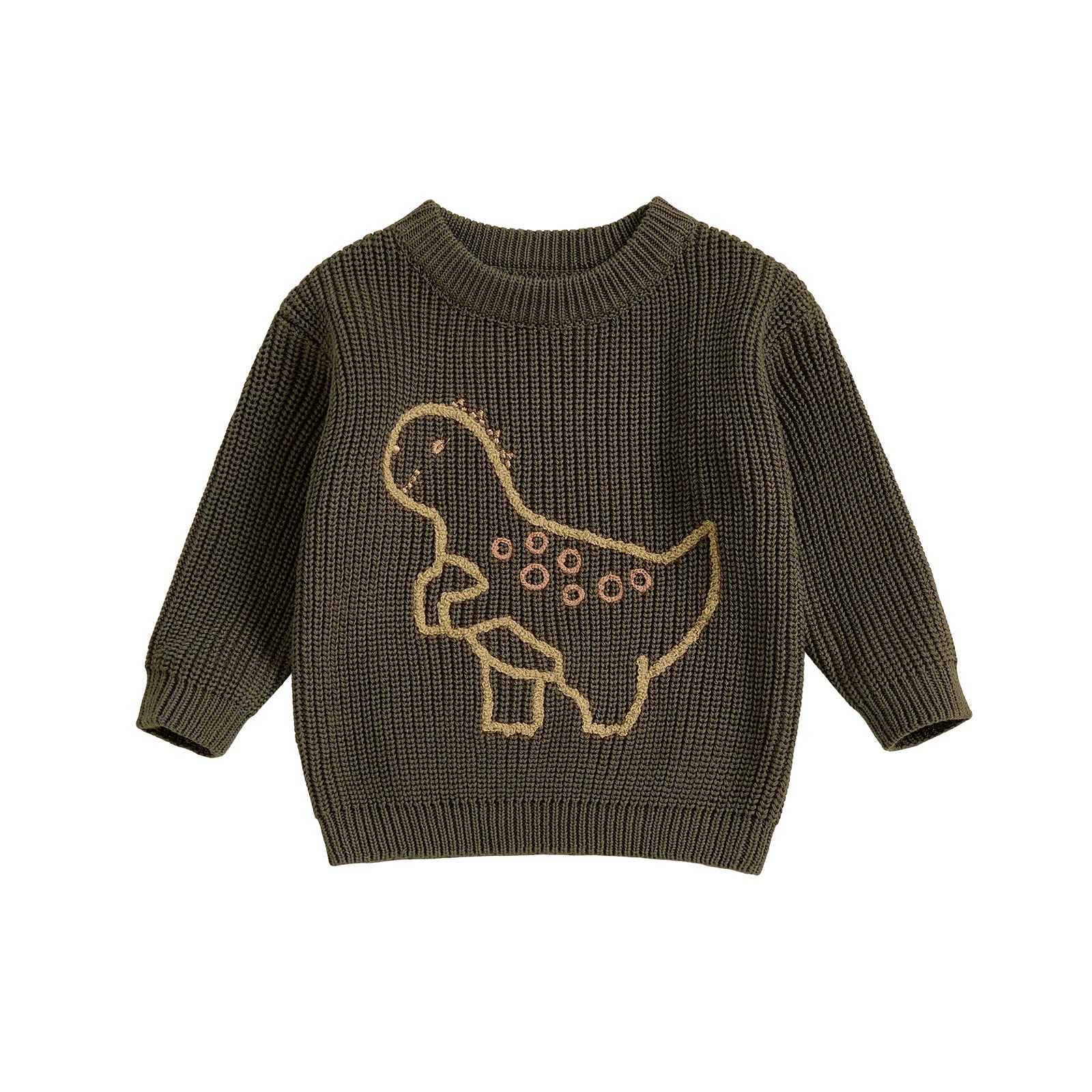 Baby & Toddler Boys' Dinosaur Embroidered Knit Sweater