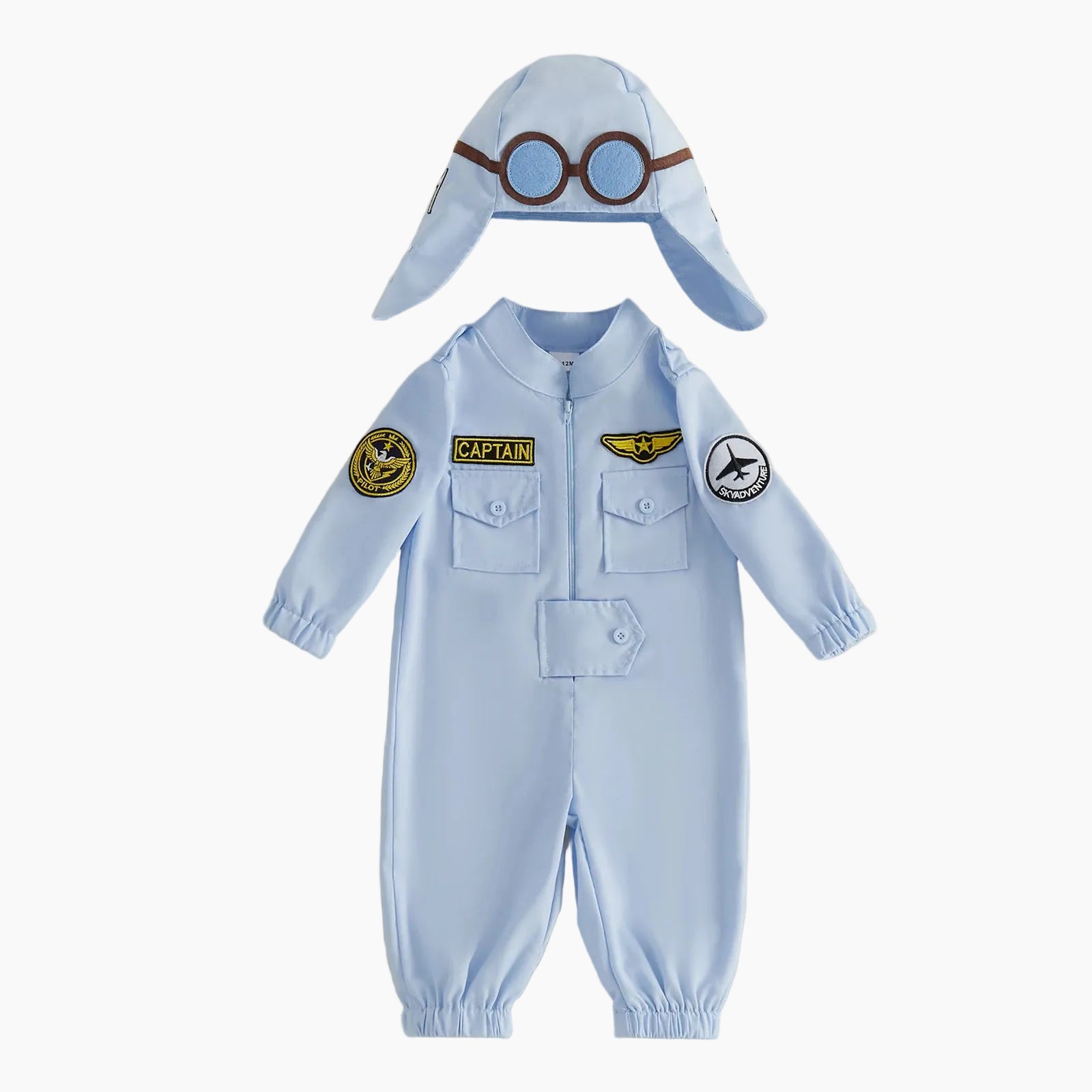 Baby & Toddler Pilot Costume Jumpsuit with Matching Hat