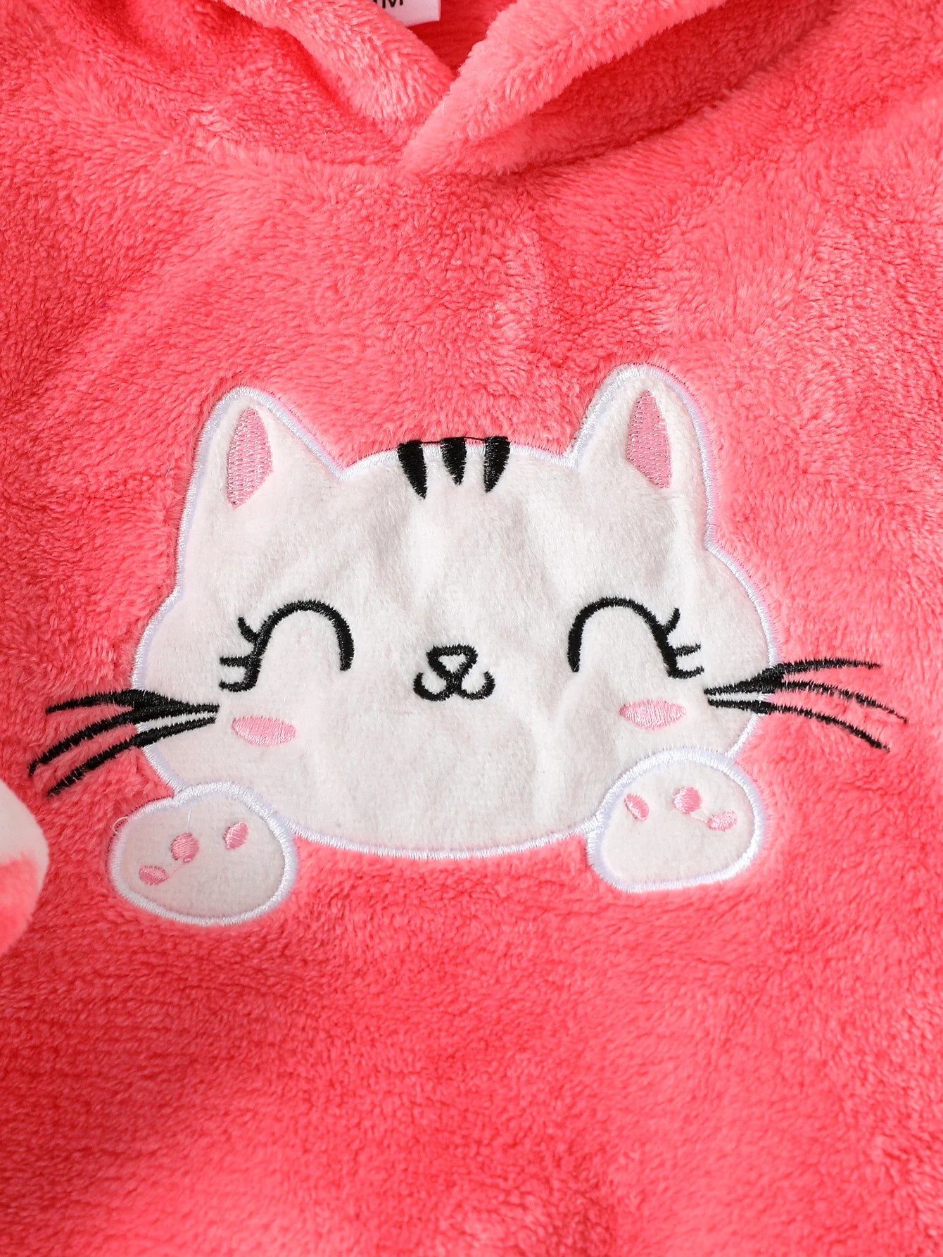 Baby Girl Pink Cat Hoodie & Pants Set