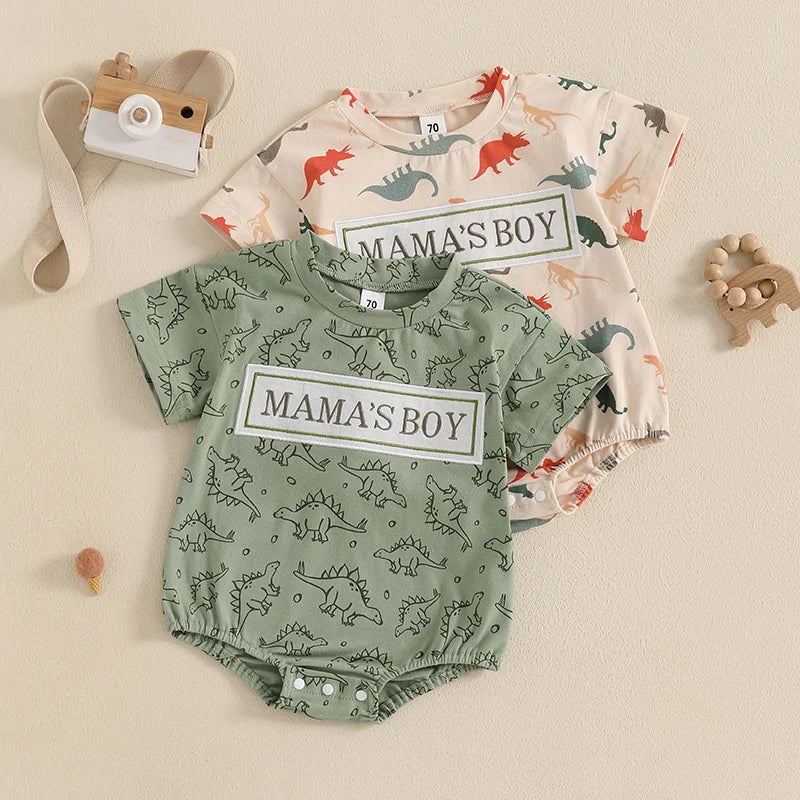 Mama’s Boy Dinosaur Romper