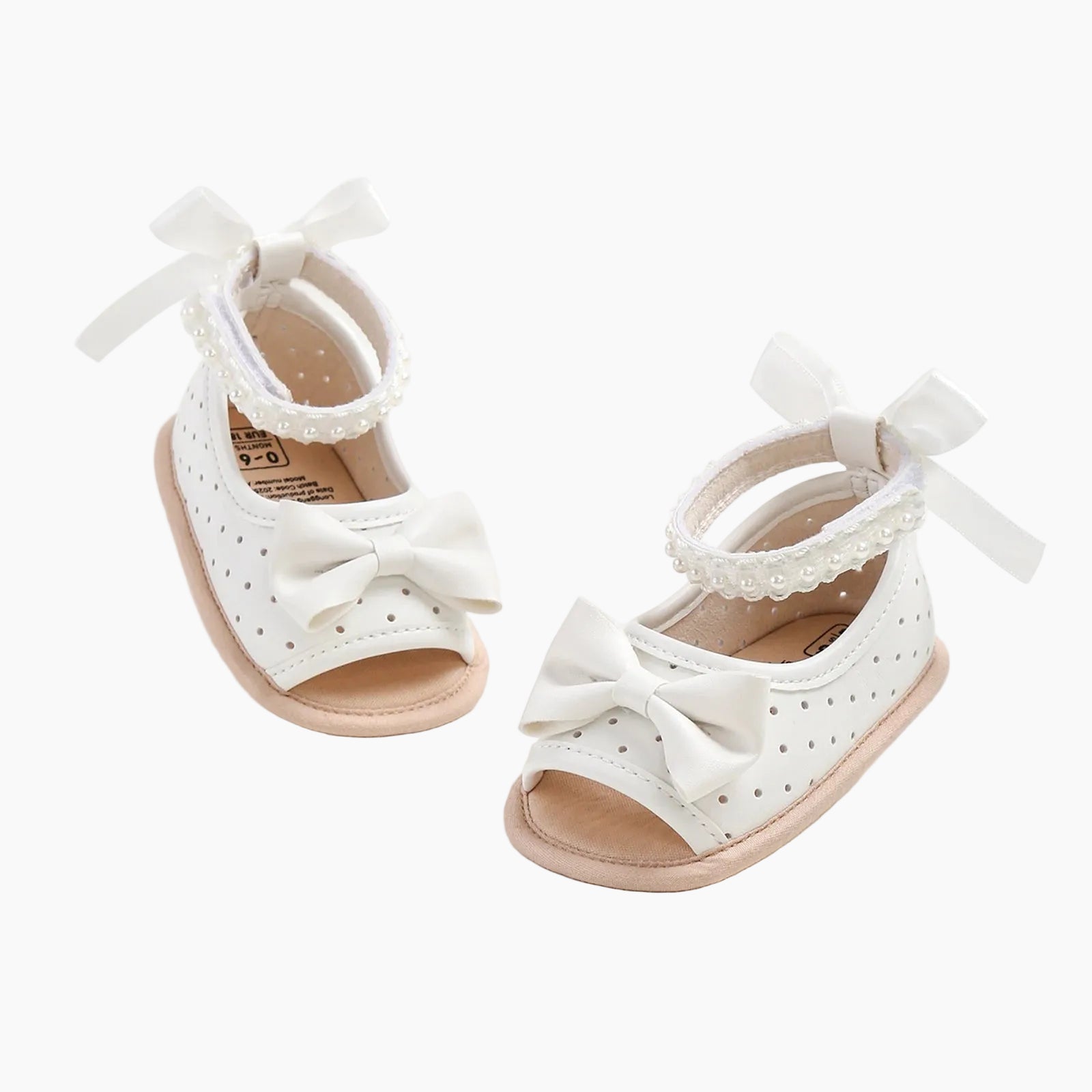 Baby Girl Satin Bow Floral Closed Back Support Sandals