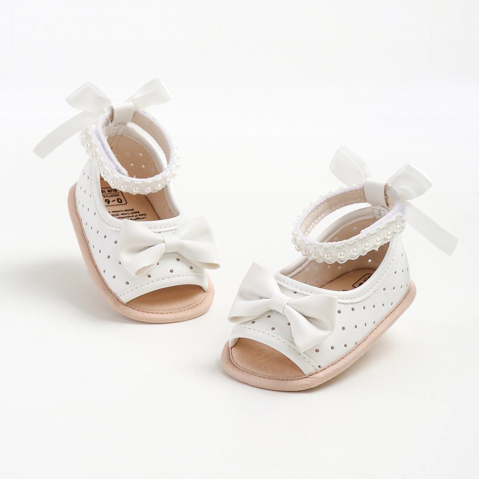 Baby Girl Satin Bow Floral Closed Back Support Sandals