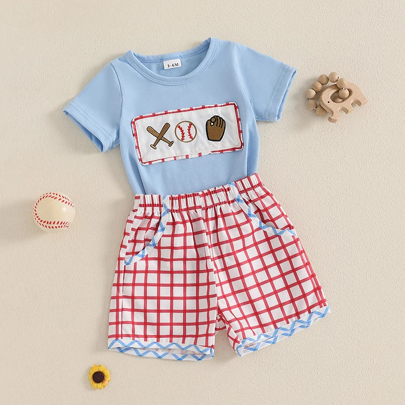 Toddler Boy Summer Baseball Outfit