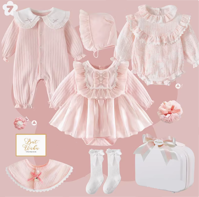 Pink Princess Baby Gift Set