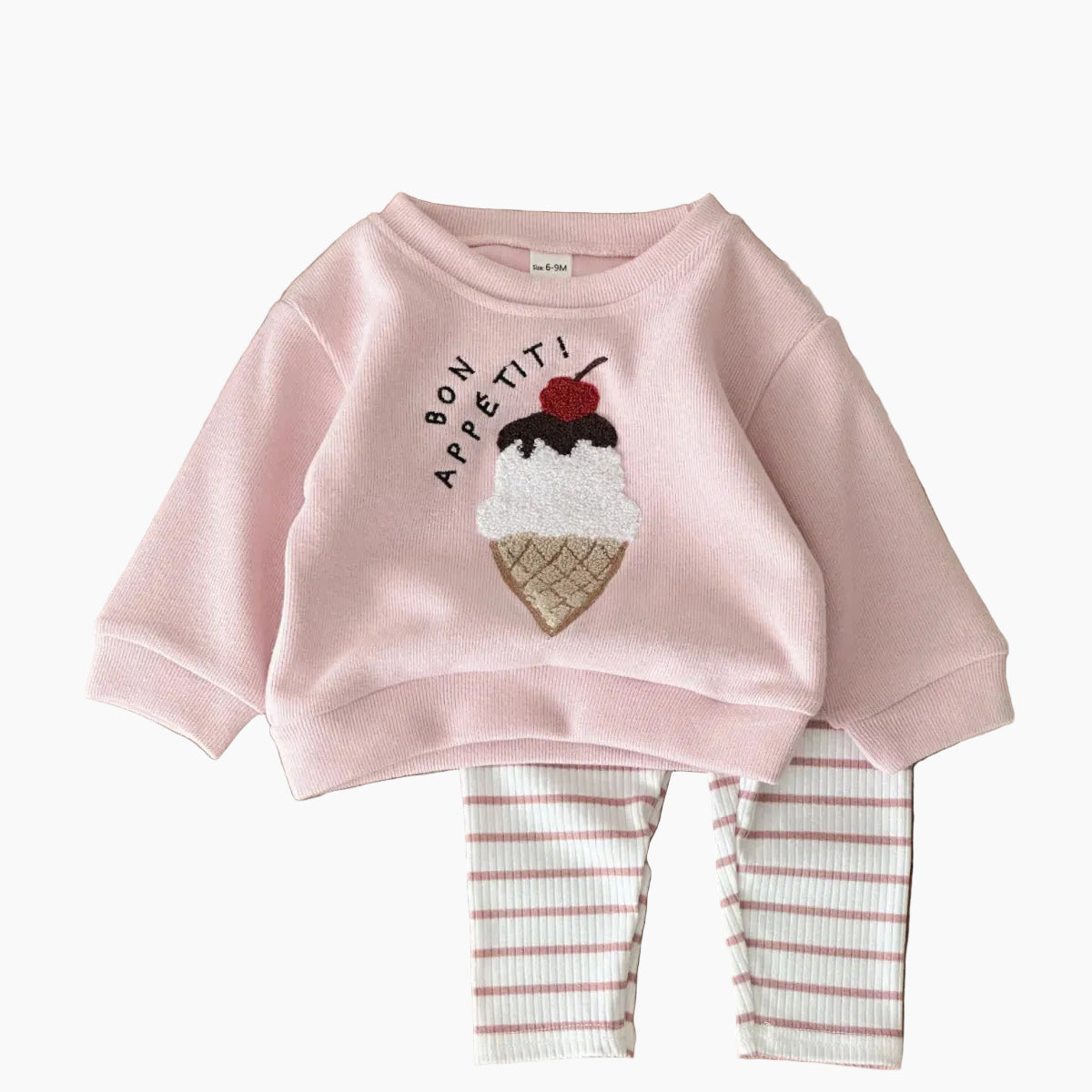 Baby & Toddler Ice Cream Top & Striped Pants Set
