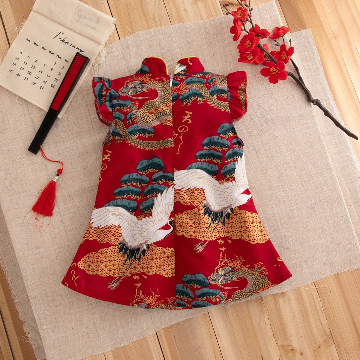 Retro-Style Floral Summer Dress for Baby Girls