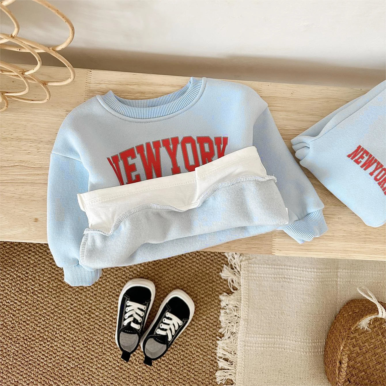 Baby Unisex New York Print Sweatshirt & Jogger Pants 2-Piece Set