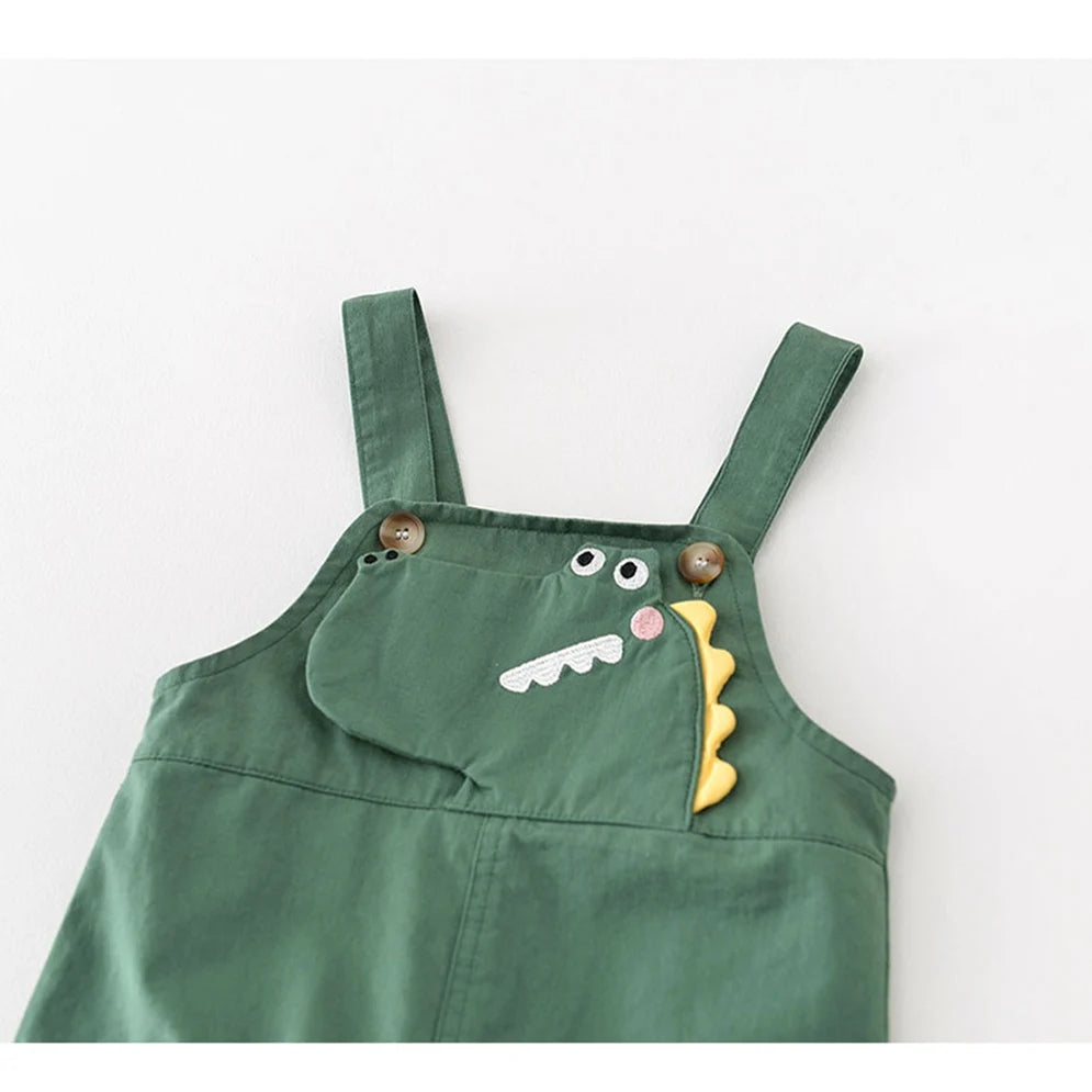 Green Dinosaur Kids Outfits Set