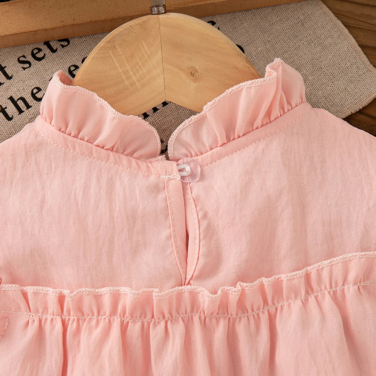 Pink Chiffon Dress with Tulip Bow