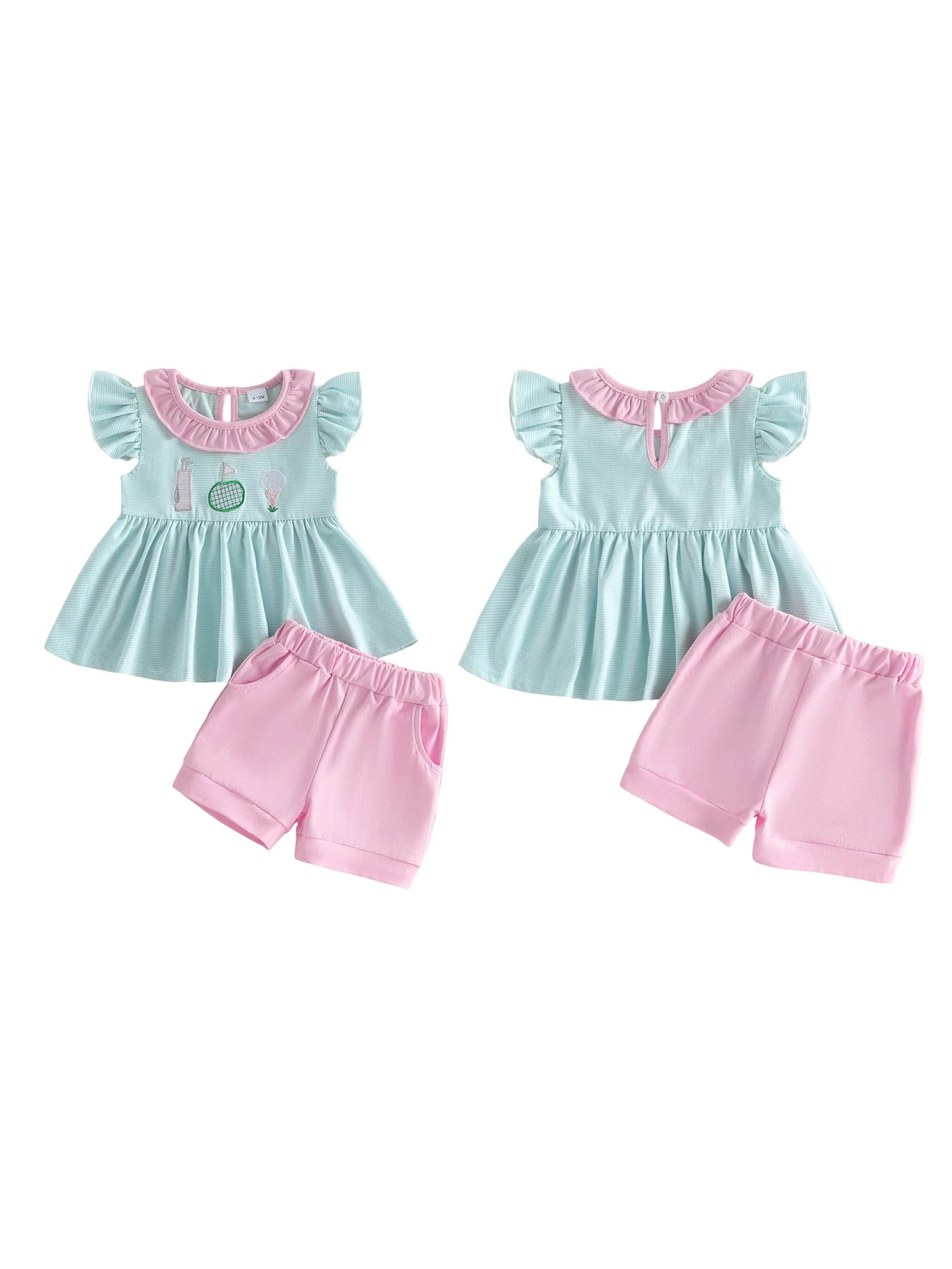 2-Piece Golf Motif Outfit