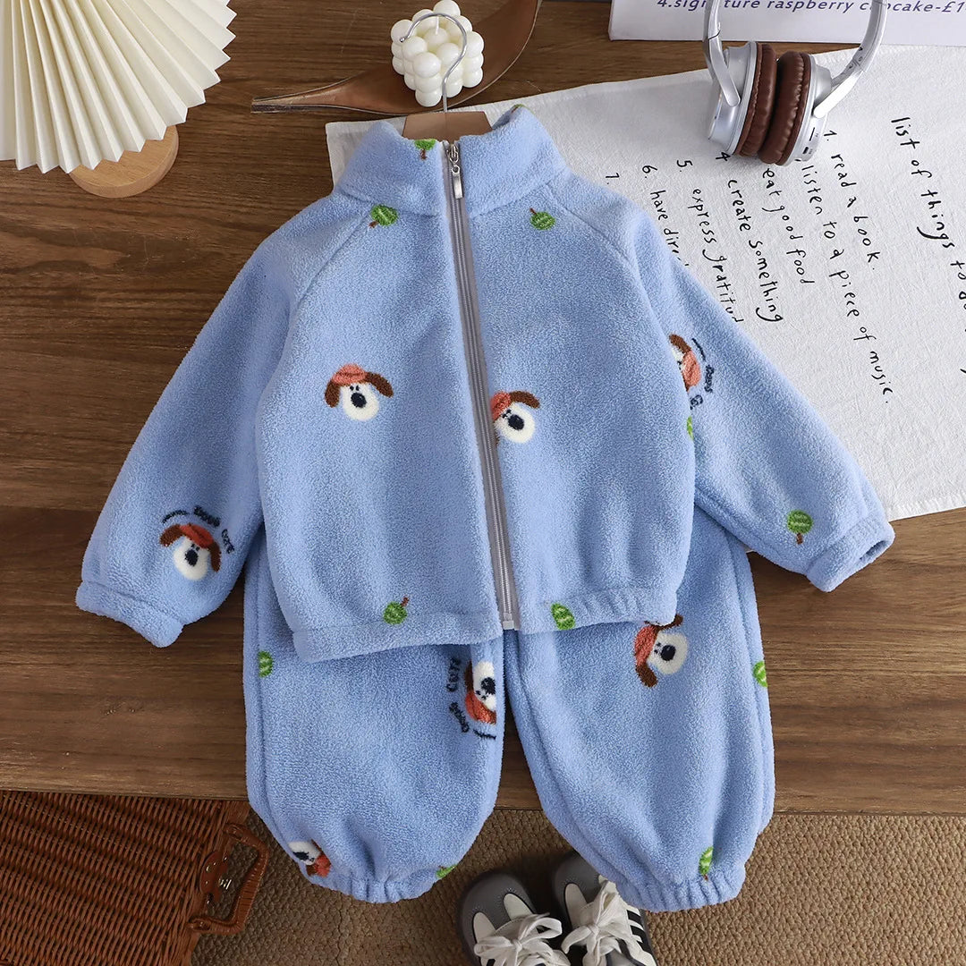Baby & Toddler Winter Zip-Up Top & Pants Set