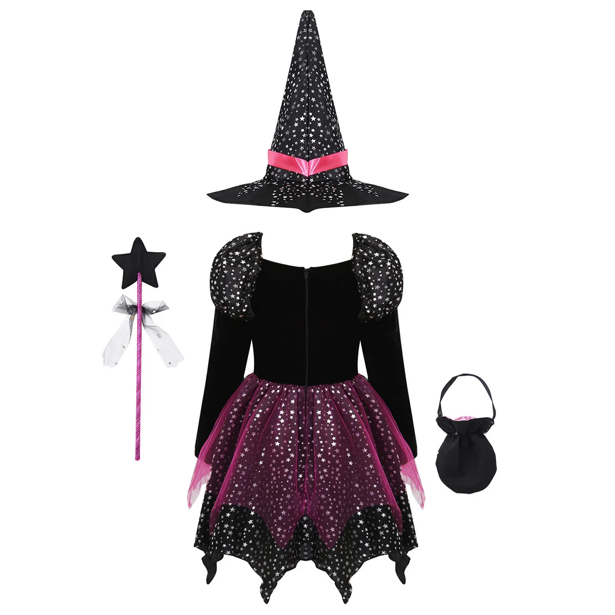Girl's Glitter Witch Costume