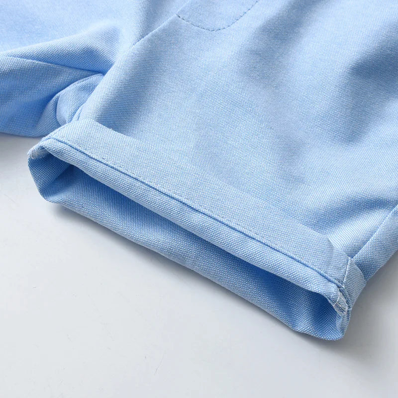 Baby Boy's Classic Blue and White Short Set