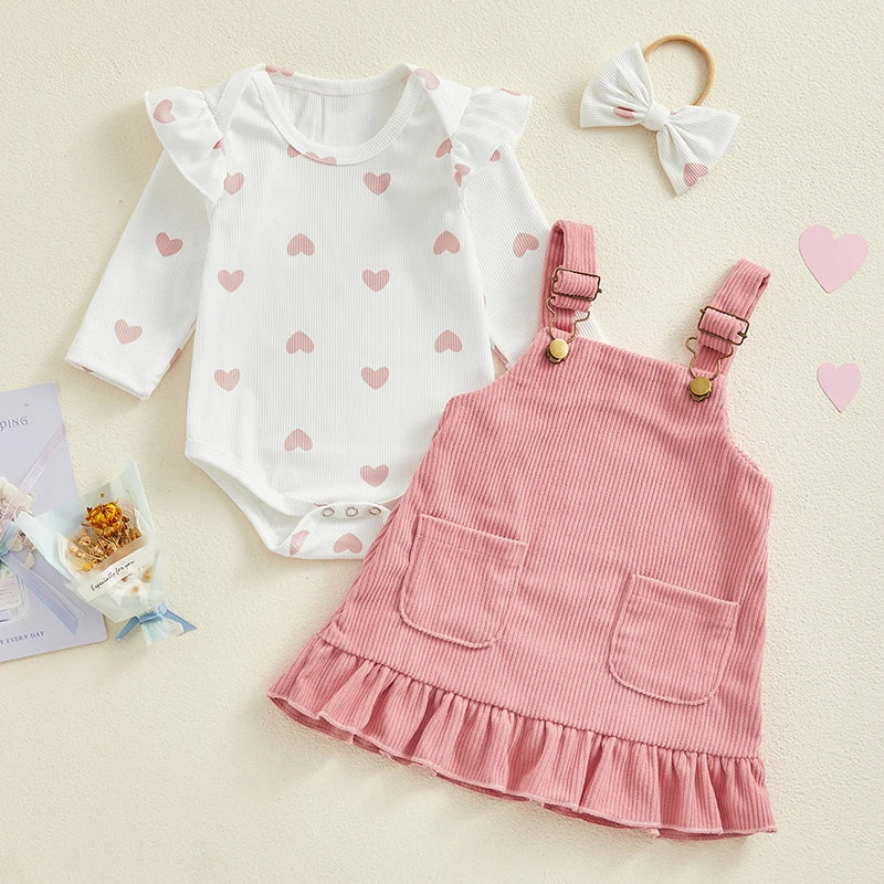Valentine's Day Baby Girls Outfit