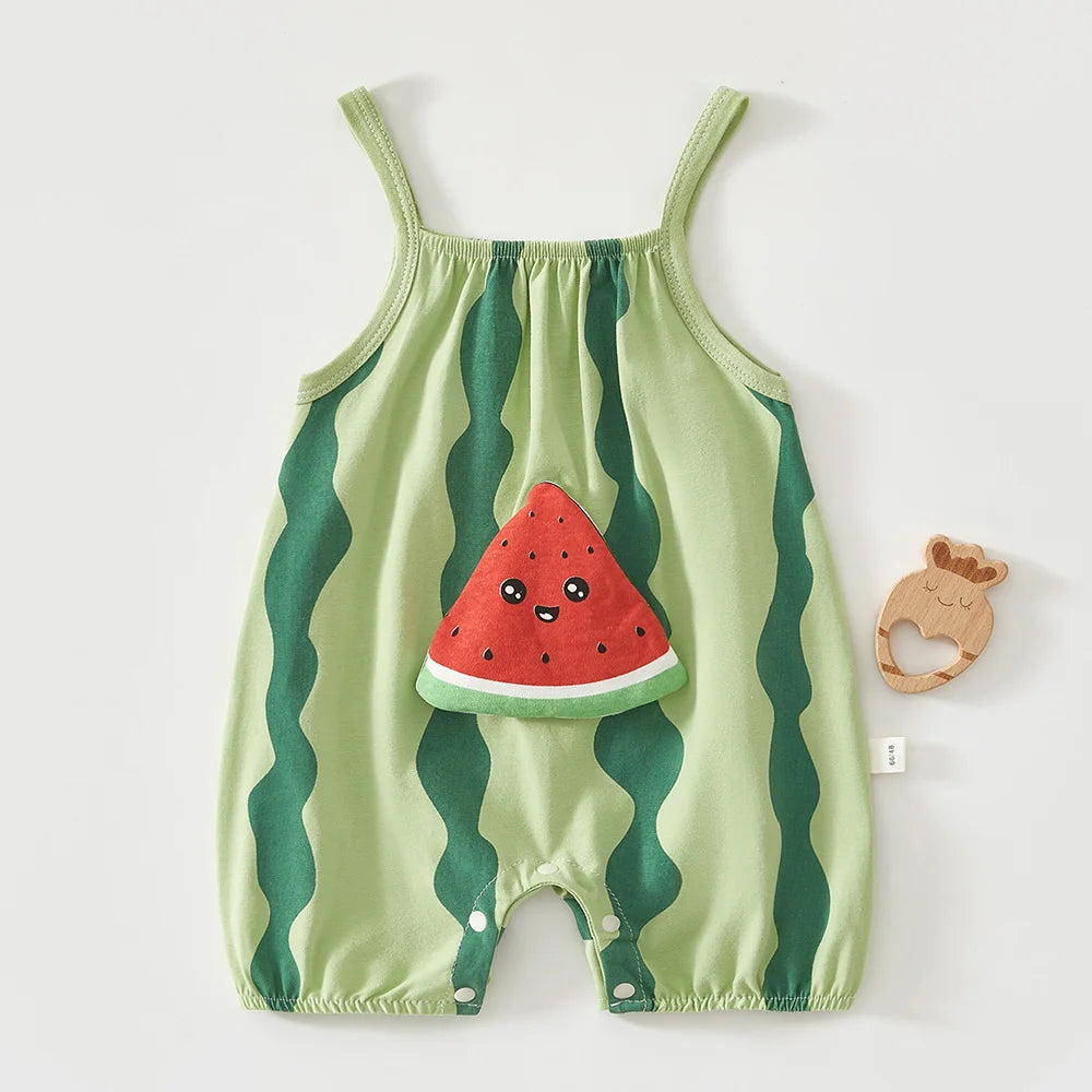 Fruit Print Baby Romper