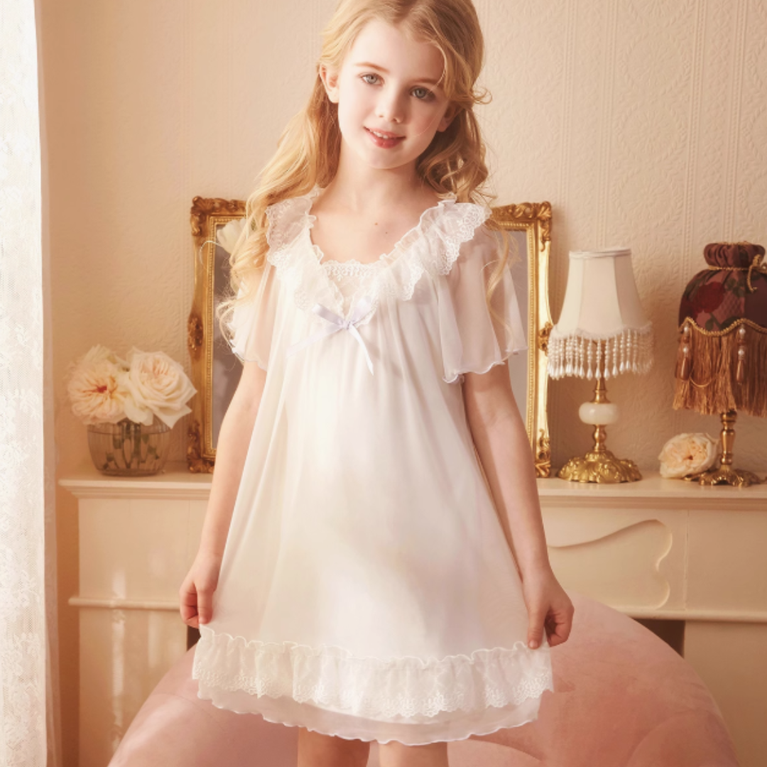 Girls' Princess Ice Silk Nightgown