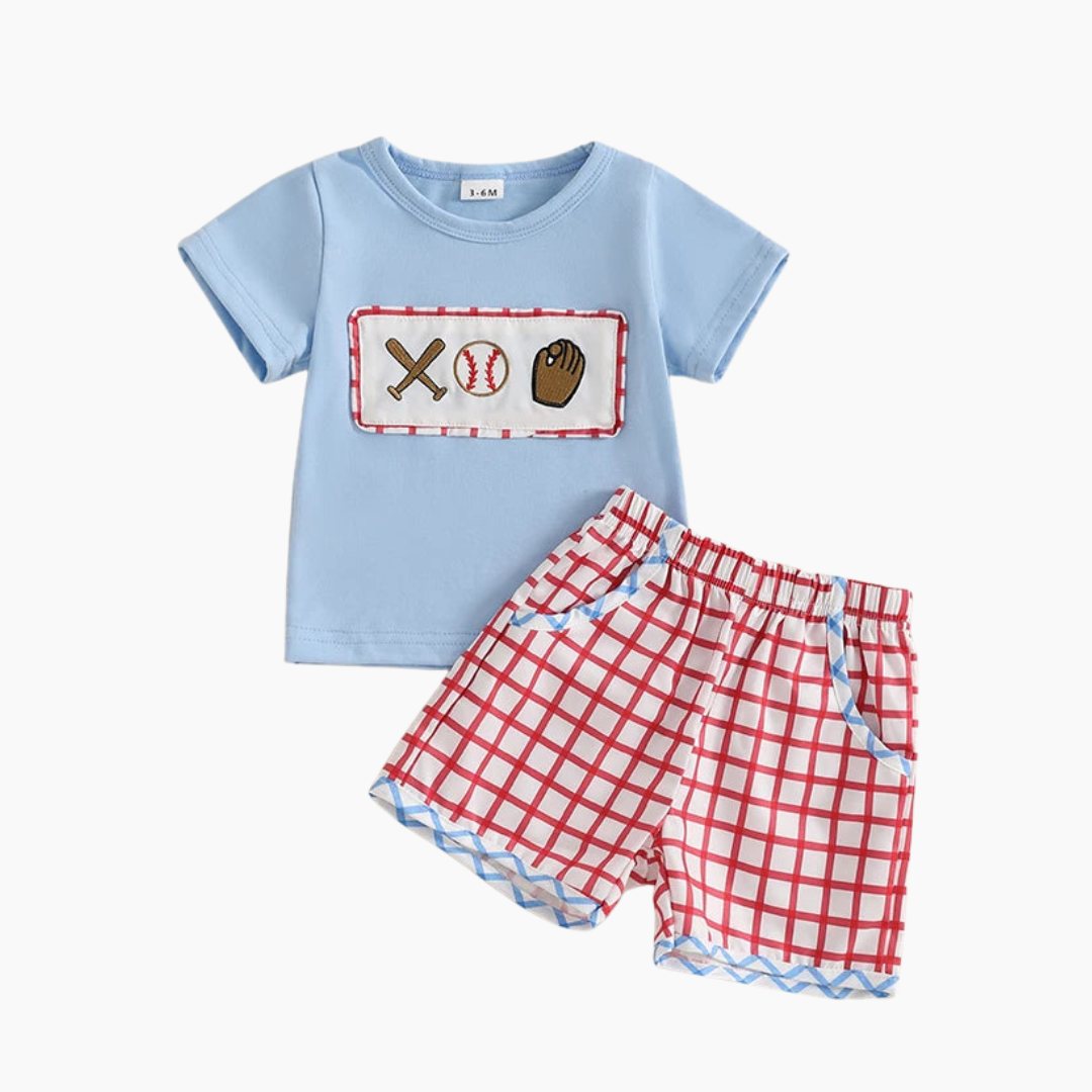 Toddler Boy Summer Baseball Outfit