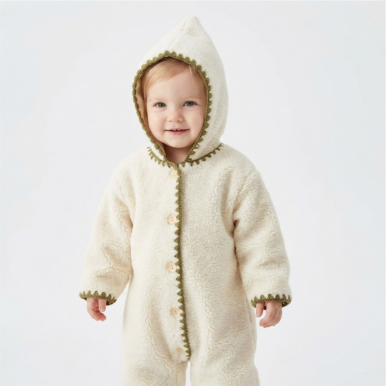 Velvet Baby Jumpsuit & Hat Set