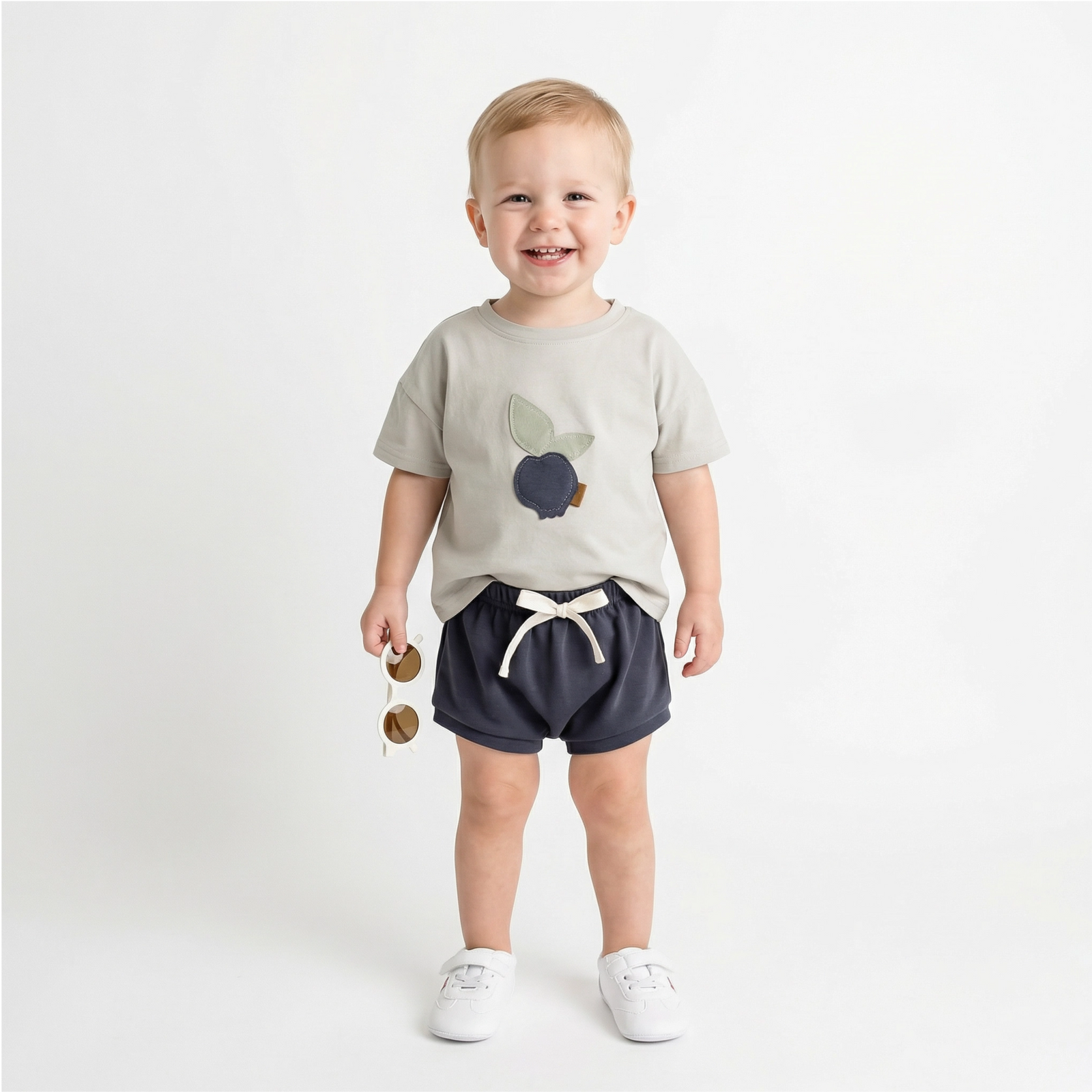 Fruit Print T-shirt and Shorts Set