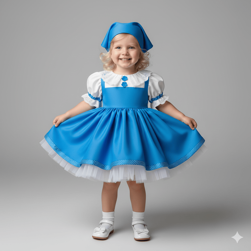3-Piece Lolita Party Dress Set for Toddlers