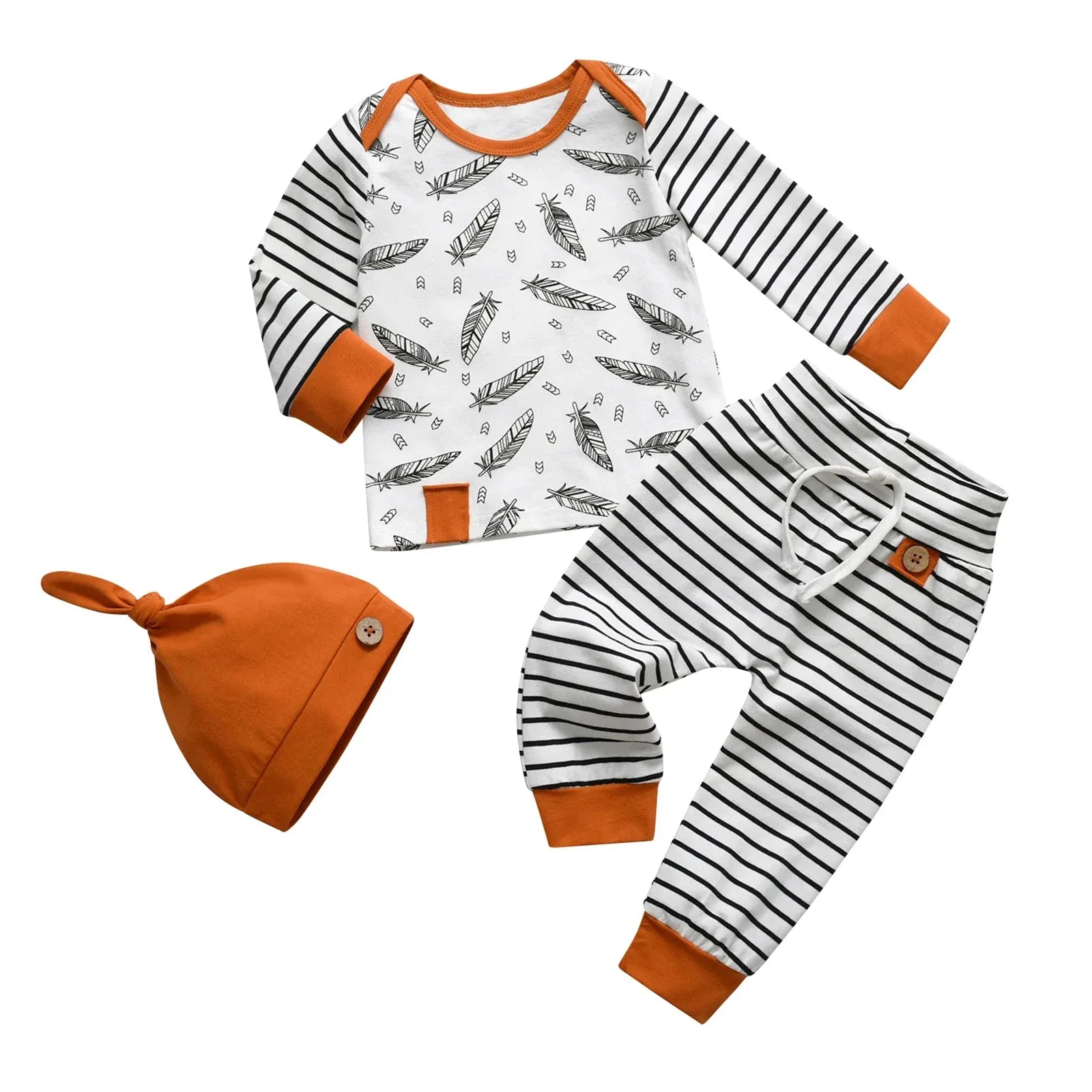 3PCS Newborn Baby Boy Outfit Set