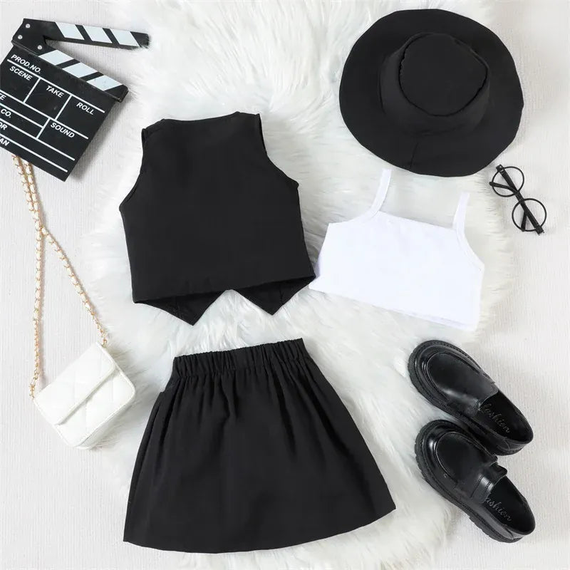 4-Piece Girl Summer Outfit Set