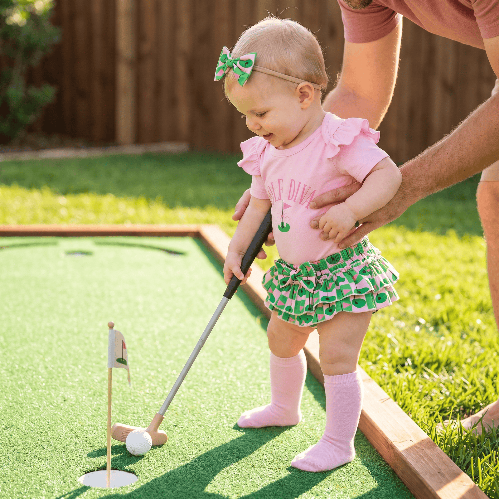 4-Piece Summer Golf Romper & Shorts Outfit