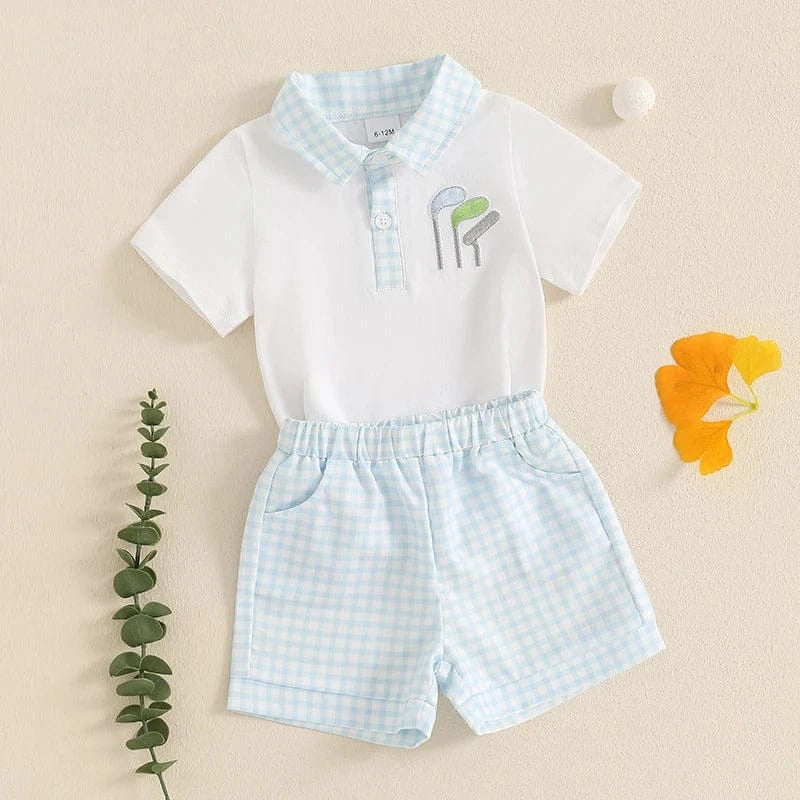 Baby Boy Golf Outfit Set