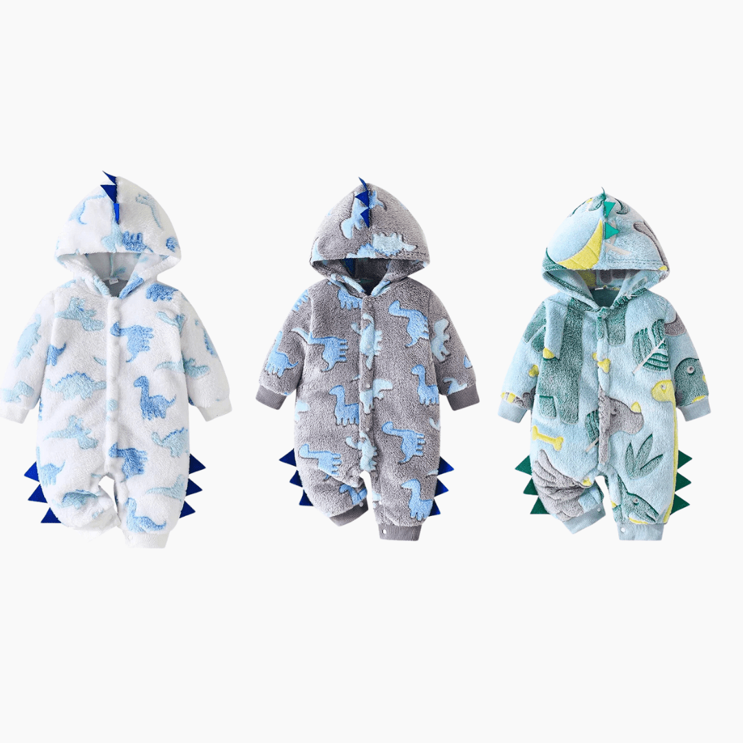 Baby Dinosaur Fleece Romper