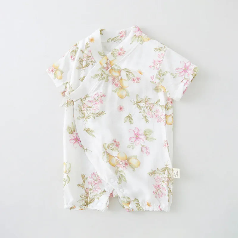 Baby Double Layer Muslin Kimono Onesie