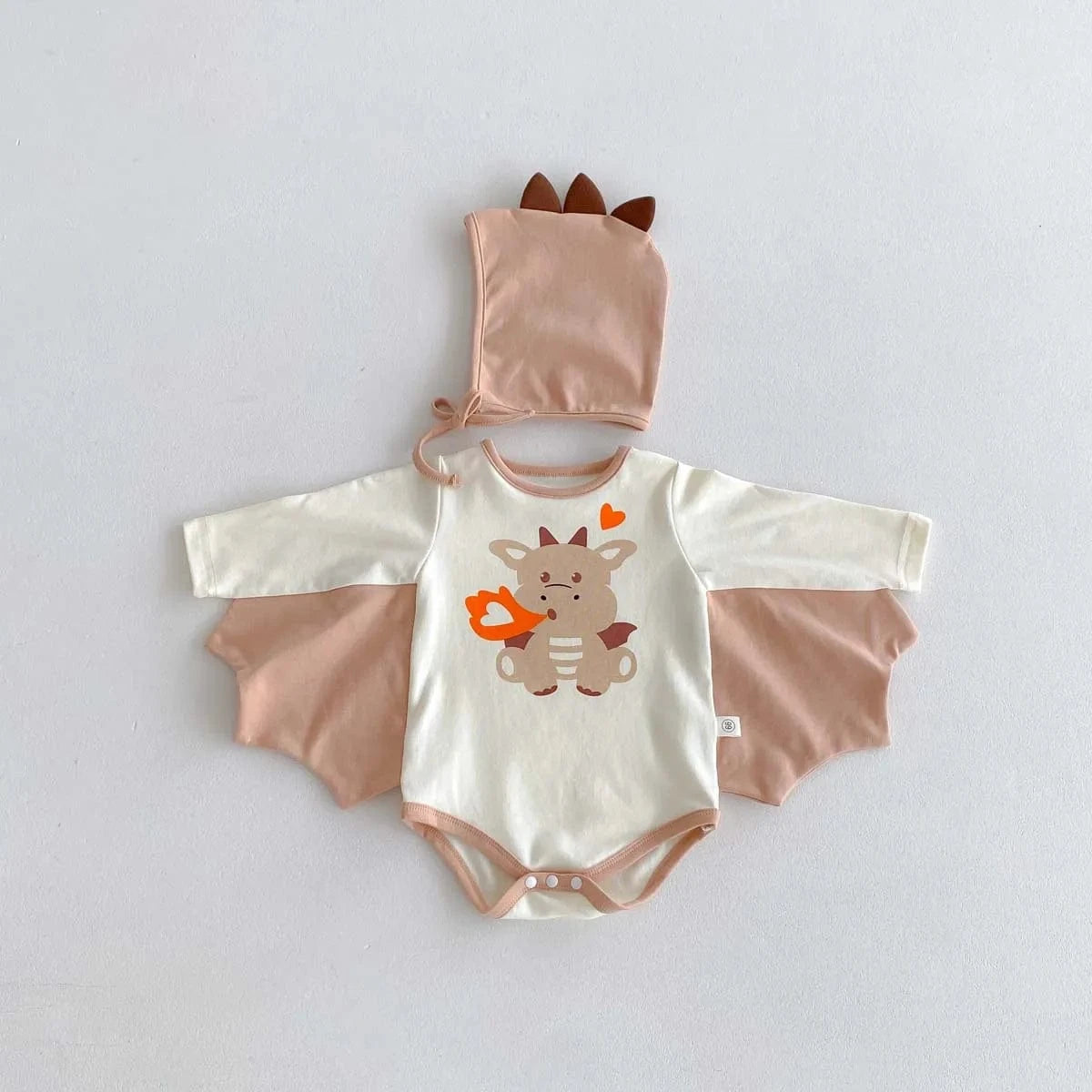 Pink / 0-3M Baby Dragon Onesie