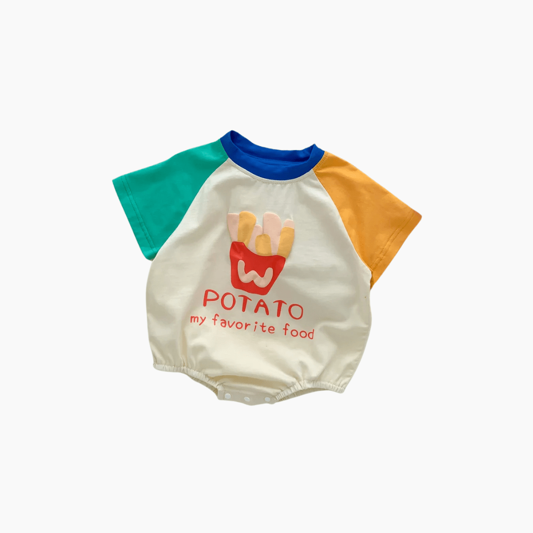 Boy's Clothing Baby French Fries Romper